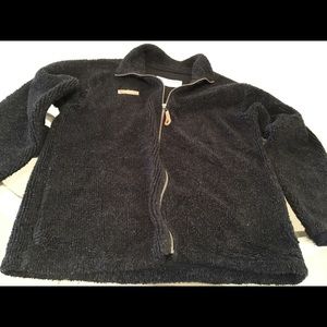 Columbia black and brown field coat